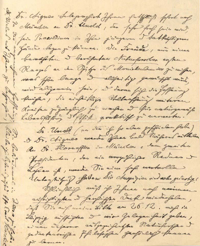 Brief von Ernst Haeckel vom 31.12.1910 2ter Teil